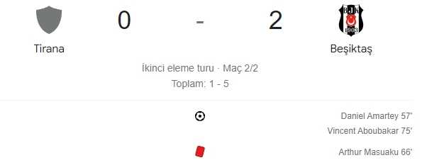 Tirana Beşiktaş maç özeti! (VİDEO) Tirana Beşiktaş maçı özeti izle! Tirana Beşiktaş golleri kim attı, maç kaç kaç bitti?