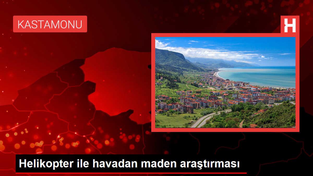 Helikopter ile havadan maden araştırması