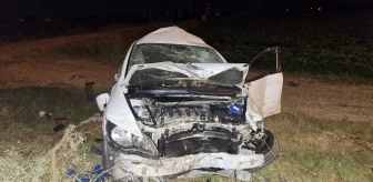 Samsun'da tarlaya devrilen otomobilde 4 kişi yaralandı