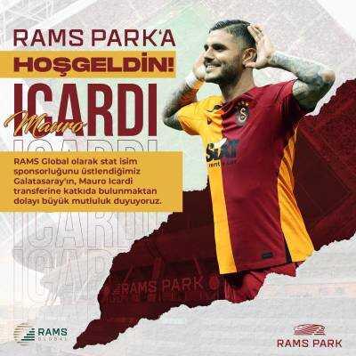 Transfere katkı sağlayan Stad İsim Sponsoru RAMS Global'de Mauro İcardi mutluluğu