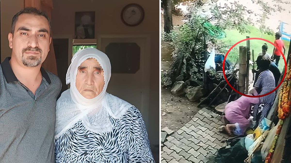 74 yaşındaki kadın, torunları yaşındaki gençler tarafından sopalarla dövüldü! Kameralar anbean kaydetti
