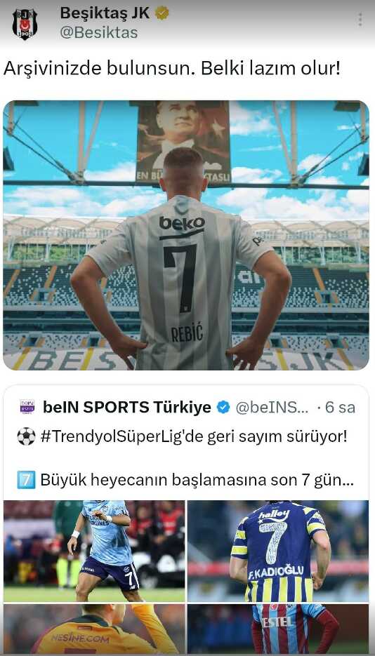 Binlerce tweet attılar! Yayıncı kuruluşun paylaşımı Beşiktaş'ın tepkisi üzerine silindi