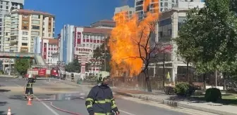 Niğde'de Elektrik Altyapı Çalışması Sırasında Doğal Gaz Borusu Patladı