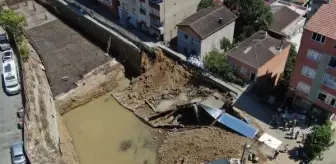 Sarıyer'de İnşaat Alanında Çökme Meydana Geldi