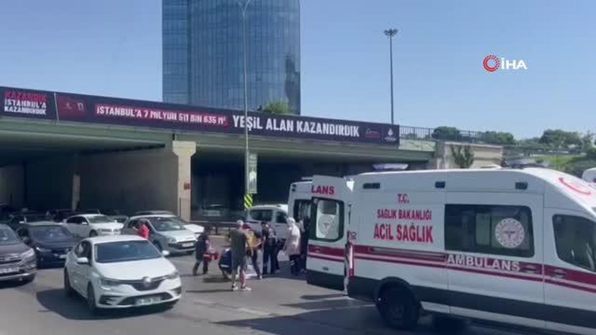 Maltepe E-5'te bastonuyla yolun karşısına geçmek isterken canından oldu