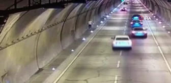 Şişli Bomonti Tüneli'nde kalp krizi geçiren adam hayatını kaybetti...O anlar kamerada