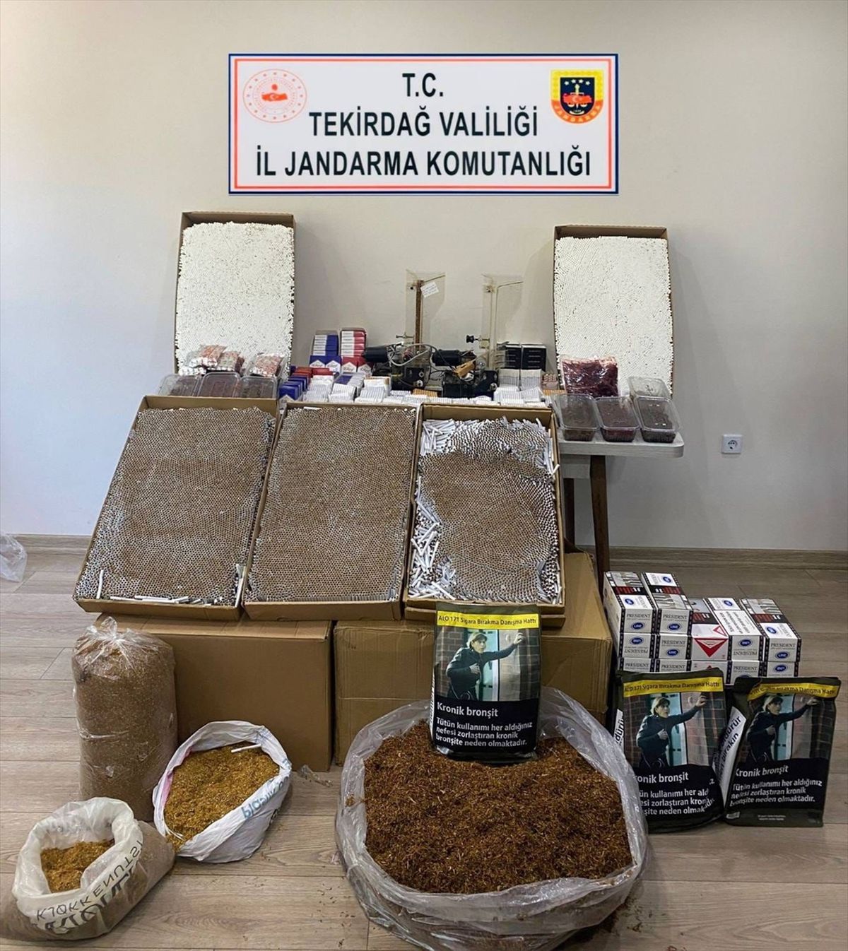 Çerkezköy'de 140 Bin Makaron Ele Geçirildi