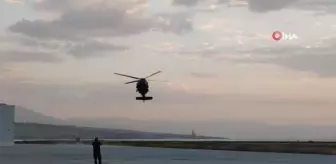 Van'da hamile kadın Skorsky helikopterle hastaneye ulaştırıldı