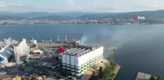 Kocaeli'deki patlamanın ardından depo böyle görüntülendi