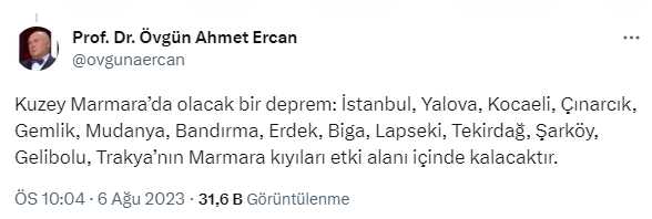 Ahmet Ercan, olası İstanbul depreminde etkilenecek bölgeleri tek tek saydı Ahmet Ercan, olası İstanbul depreminde etkilenecek bölgeleri tek tek saydı