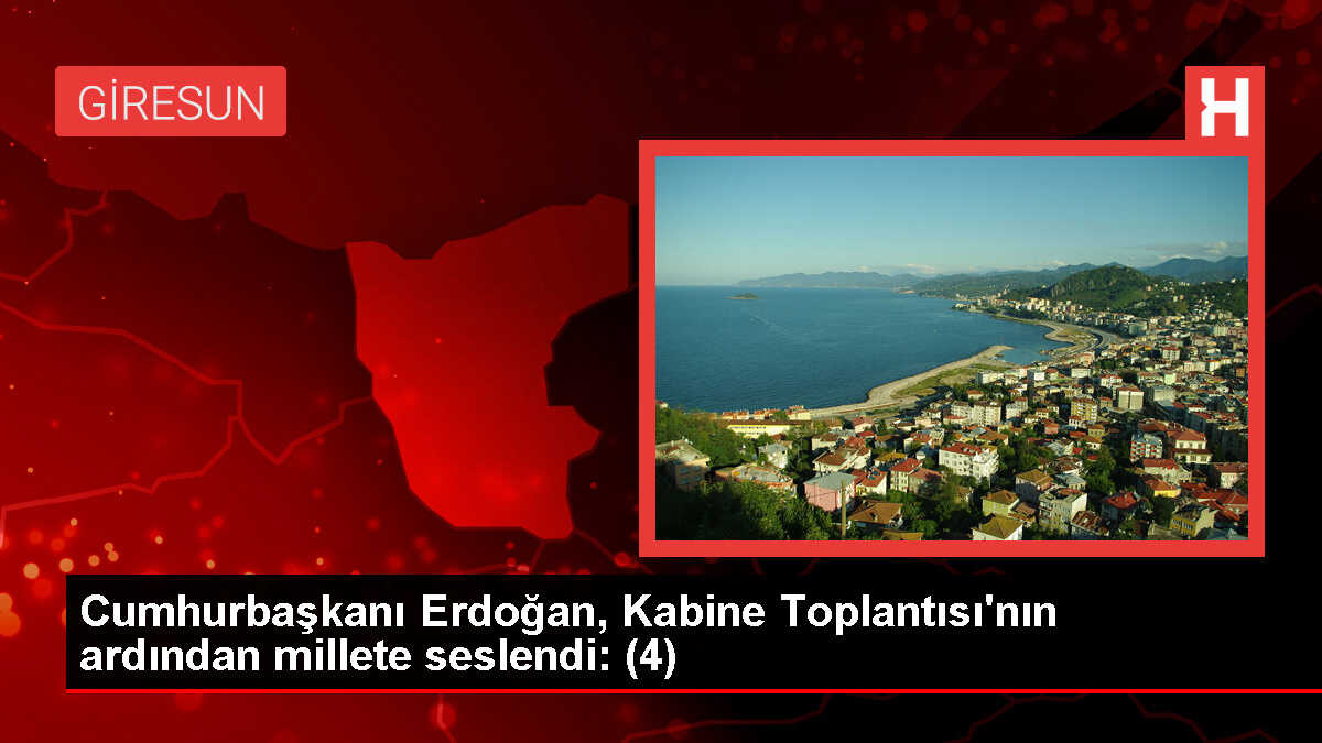 Cumhurbaşkanı Erdoğan, Kabine Toplantısı'nın ardından millete seslendi: (4)