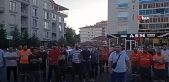 Etimesgut Belediyesi temizlik işleri çalışanları greve gitti