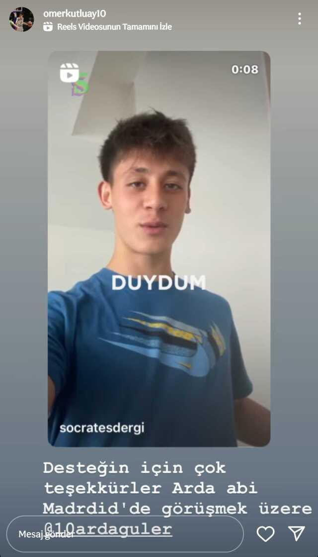 İlk kutlayan Arda Güler oldu! İbrahim Kutluay'ın oğlu Ömer, resmen Real Madrid'de İlk kutlayan Arda Güler oldu! İbrahim Kutluay'ın oğlu Ömer, resmen Real Madrid'de