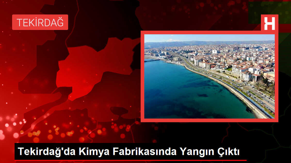 Tekirdağ'da Kimya Fabrikasında Yangın Çıktı