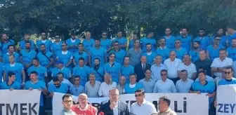 TES-İŞ Sendikası Üyeleri TBMM'de Basın Açıklaması Yaptı