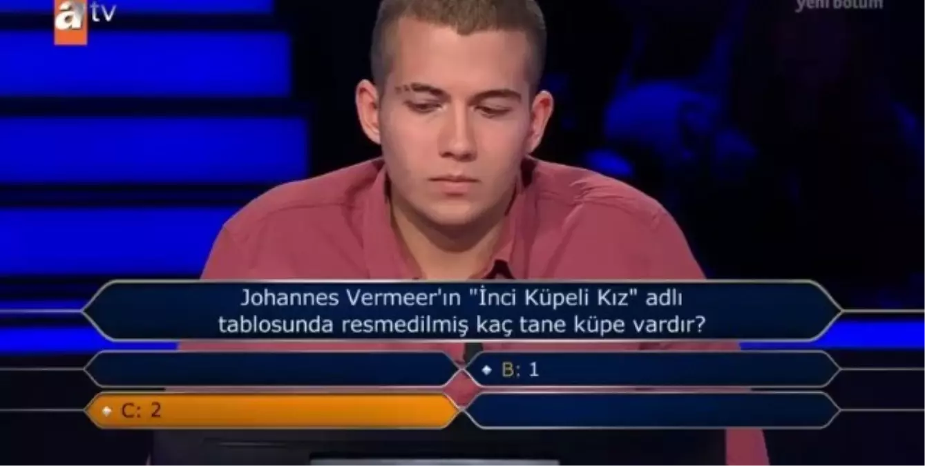 (Johannes Vermeer'ın 'İnci Küpeli Kız' adlı tablosunda...) Kim Milyoner Olmak İster 8 Ağustos Sorusu Cevabı Nedir? 50 Bin TL'lik soru ve cevabı ne?