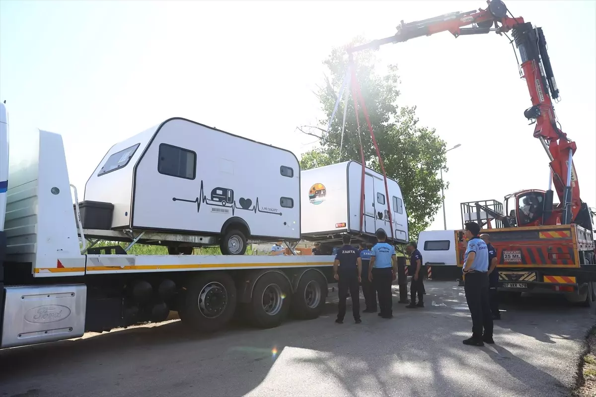 Antalya'da Karavan Tahliye İşlemleri Başladı