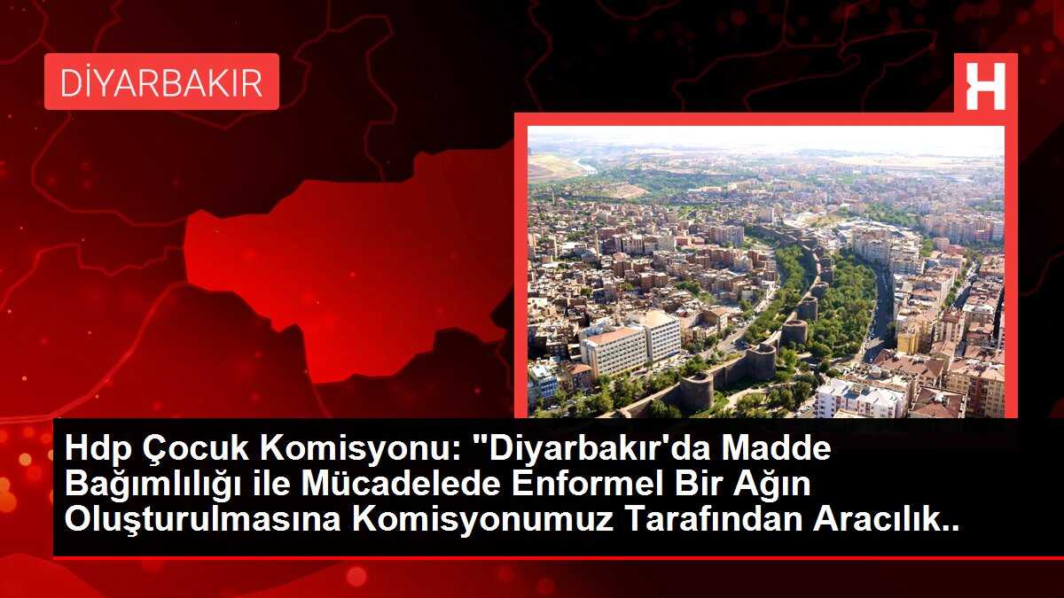 Hdp Çocuk Komisyonu: 'Diyarbakır'da Madde Bağımlılığı ile Mücadelede Enformel Bir Ağın Oluşturulmasına Komisyonumuz Tarafından Aracılık Edilmesi...