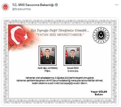 Son Dakika: Pençe-Kilit operasyonu bölgesinde 2 asker şehit oldu, 3 askerimiz ise yaralandı