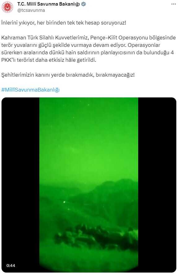 6 şehidimizin kanı yerde kalmadı! Pençe-Kilit bölgesindeki saldırının planlayıcısı etkisiz hale getirildi