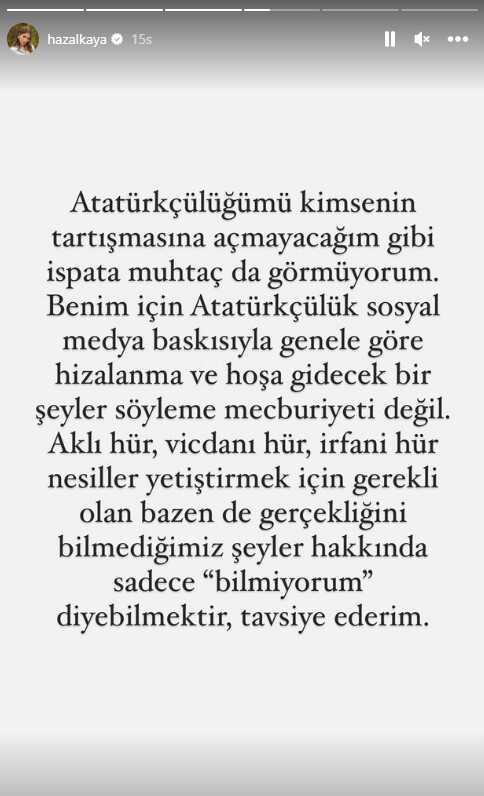 Hazal Kaya Disney Plus paylaşımı nedir? Hazal Kaya Atatürk dizi yorumu ne? Hazal Kaya Disney Plus paylaşımı nedir? Hazal Kaya Atatürk dizi yorumu ne?