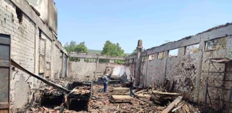 Kütahya'da Orman Ürünleri Fabrikasında Yangın Çıktı