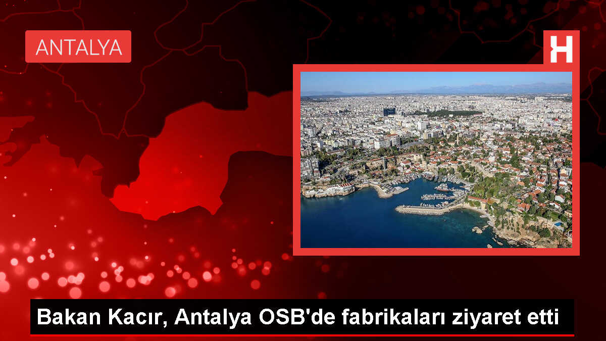 Sanayi ve Teknoloji Bakanı Antalya'da Fabrikaları Ziyaret Etti