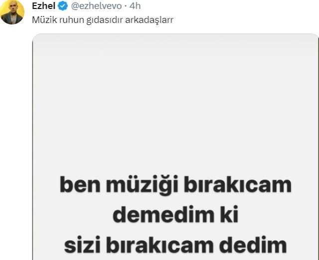 Ezhel müziği bıraktı mı? Ezhel artık şarkı yapmayacak mı?