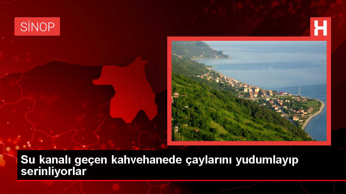 Boyabat'ta Sıcaktan Bunalan Vatandaşlar Kahvehanede Serinliyor