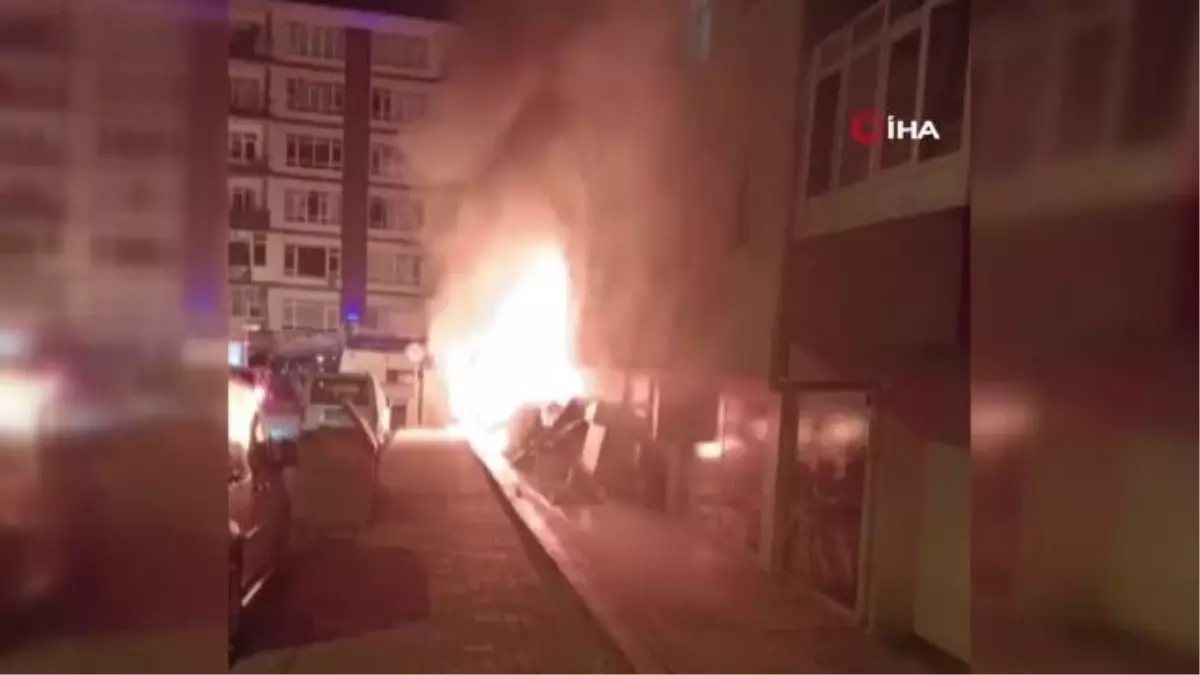 Ankara'da sigara izmaritinden çıkan yangın mandıra dükkanını kullanılamaz hale getirdi