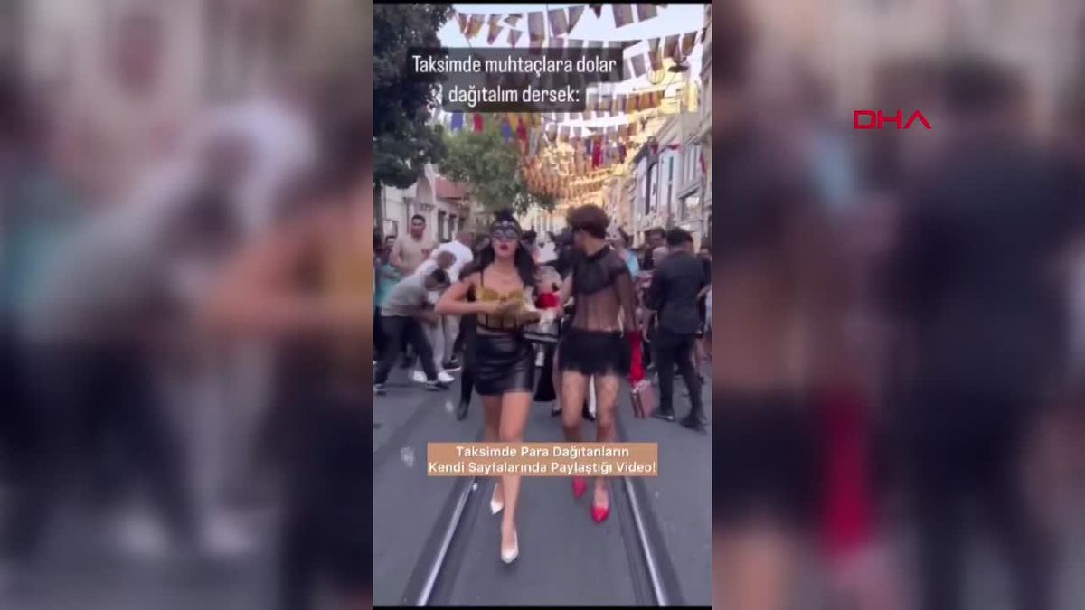 İstiklal Caddesi'nde Dolar Dağıtan Şüpheliler Serbest Bırakıldı