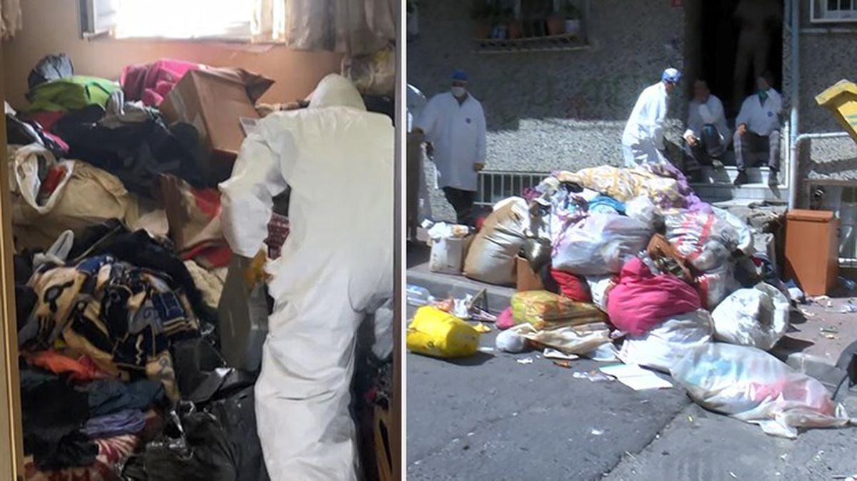 Gaziosmanpaşa'da bir kadının evinden 5 ton çöp çıktı