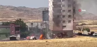 Gercüş'te boş arazide çıkan yangın söndürüldü