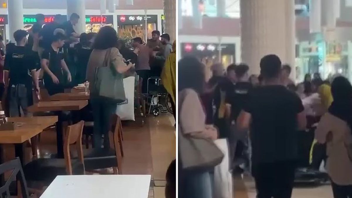 AVM'yi savaş alanına çeviren kavga! Restoran çalışanları ile yabancı uyruklu müşteriler birbirine girdi