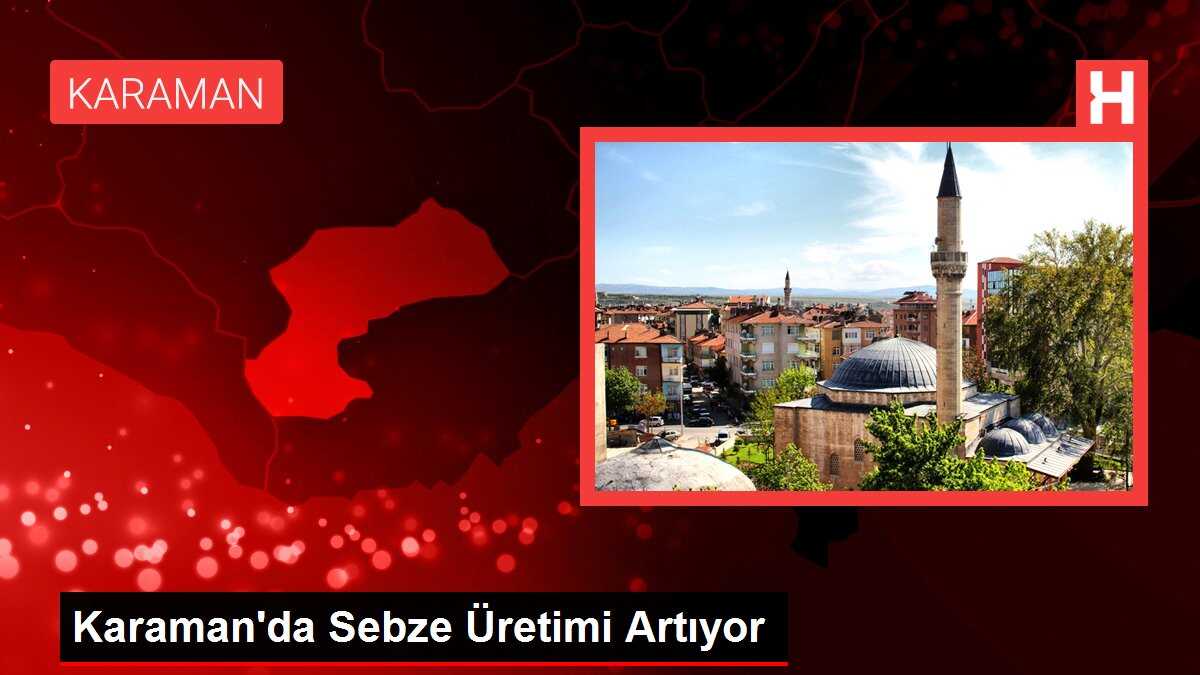 Karaman'da Sebze Üretimi Artıyor