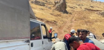 Mardin'de kamyonet ile otomobilin kafa kafaya çarpıştığı kazada 4 kişi yaralandı