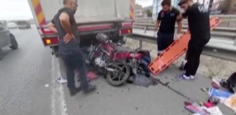 Sultanbeyli'de motosikletli kurye kaza sonucu hayatını kaybetti
