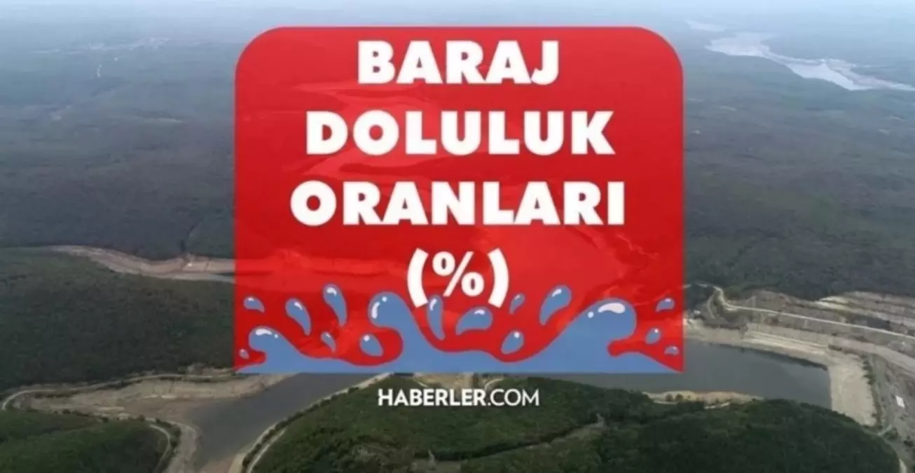 BARAJ DOLULUK SEVİYELERİ! 15 Ağustos 2023 Baraj Doluluk Oranları! İstanbul, İzmir, Ankara barajların doluluk oranları yüzde kaç?