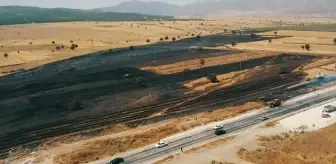 Burdur'da çıkan anız yangını söndürüldü