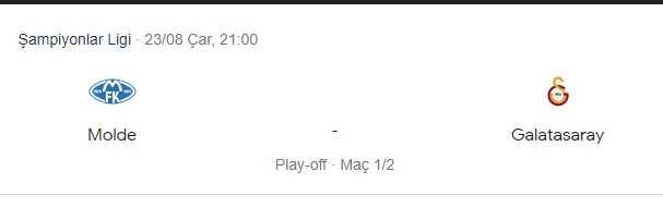 Galatasaray Molde maçı ne zaman? Galatasaray play off açı ne zaman? Galatasaray Molde maçı ne zaman? Galatasaray play off açı ne zaman?