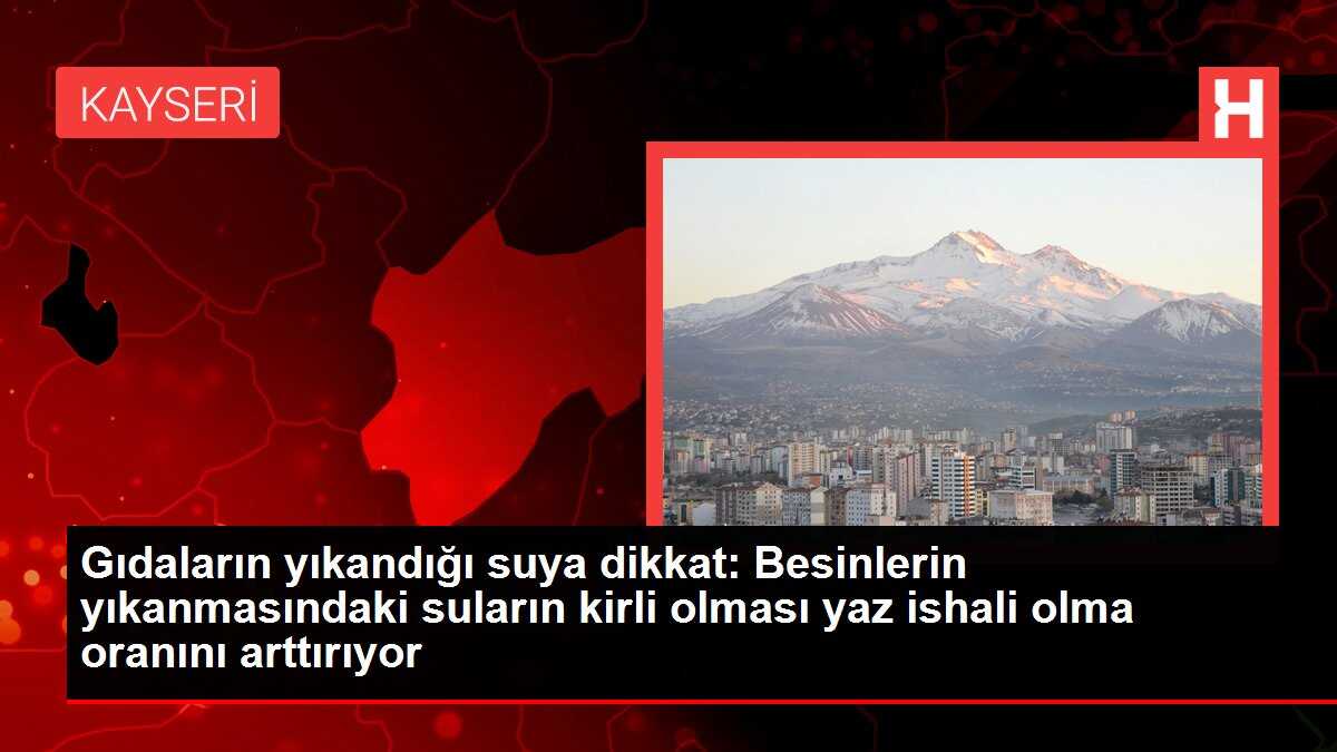 Gıdaların yıkandığı suya dikkat: Besinlerin yıkanmasındaki suların kirli olması yaz ishali olma oranını arttırıyor