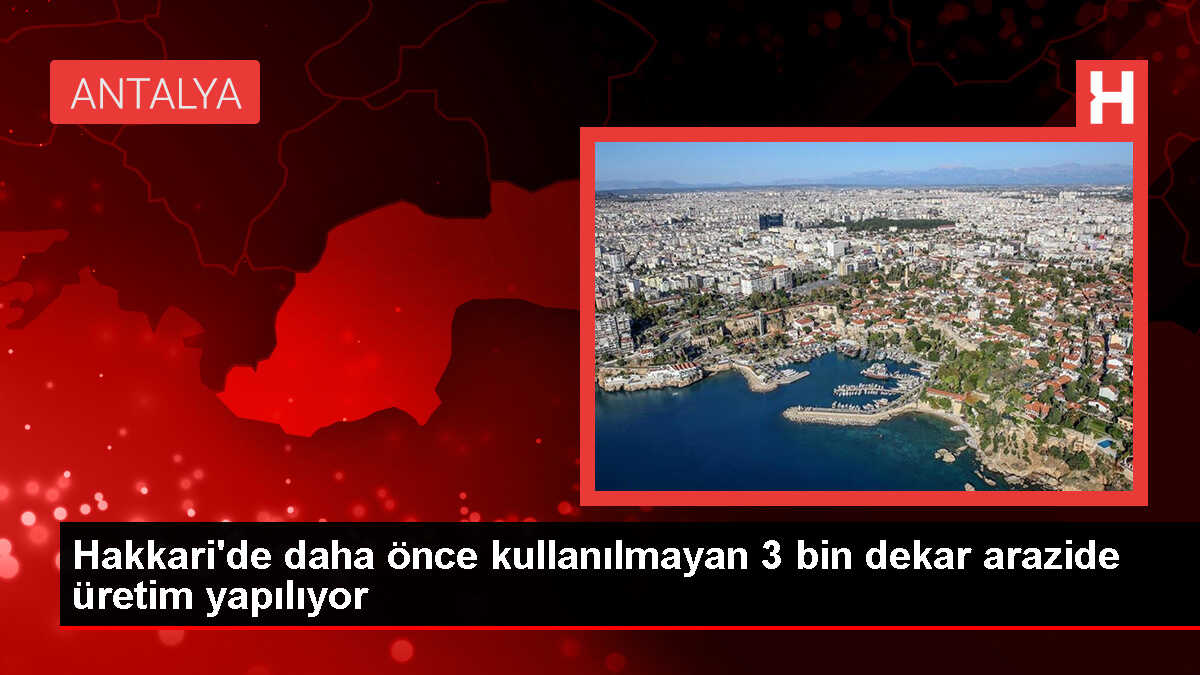 Hakkari'de Tarım ve Hayvancılık Üretimi Artırılıyor