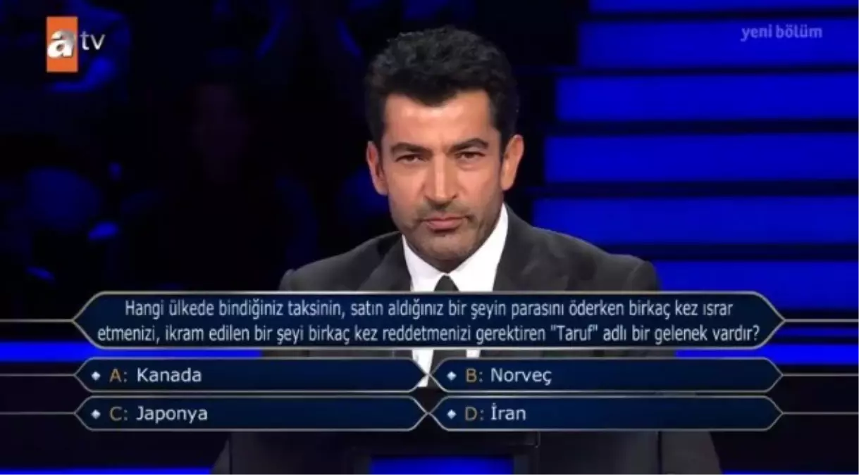 Hangi ülkede bindiğiniz taksinin, satın aldığınız bir şey... Kim Milyoner Olmak İster 15 Ağustos Sorusu Cevabı Nedir? 50 Bin TL'lik soru ve cevabı ne?