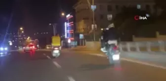 İstanbul'da Tehlikeli Hareketler Yapan Motosiklet Sürücüsüne İkinci Kez Ceza