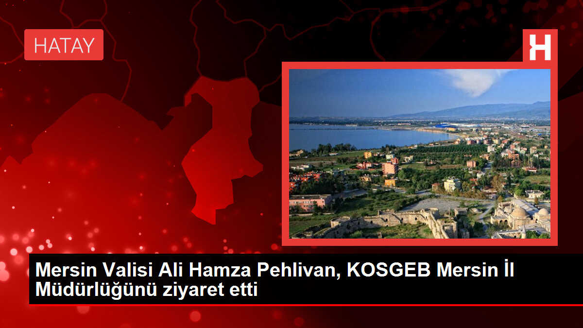 Mersin Valisi Ali Hamza Pehlivan, KOSGEB Mersin İl Müdürlüğünü ziyaret etti