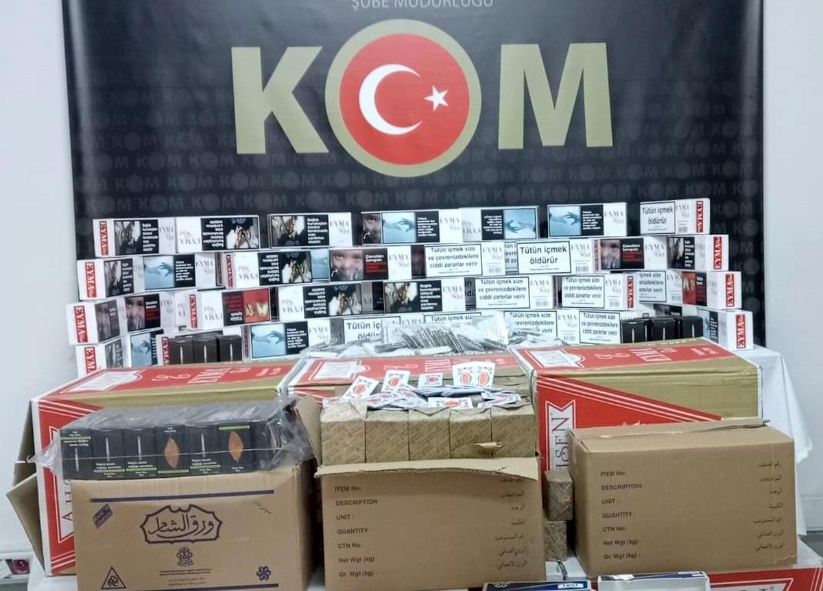 Malatya'da 110 Bin Adet Gümrük Kaçağı Makaron Ele Geçirildi