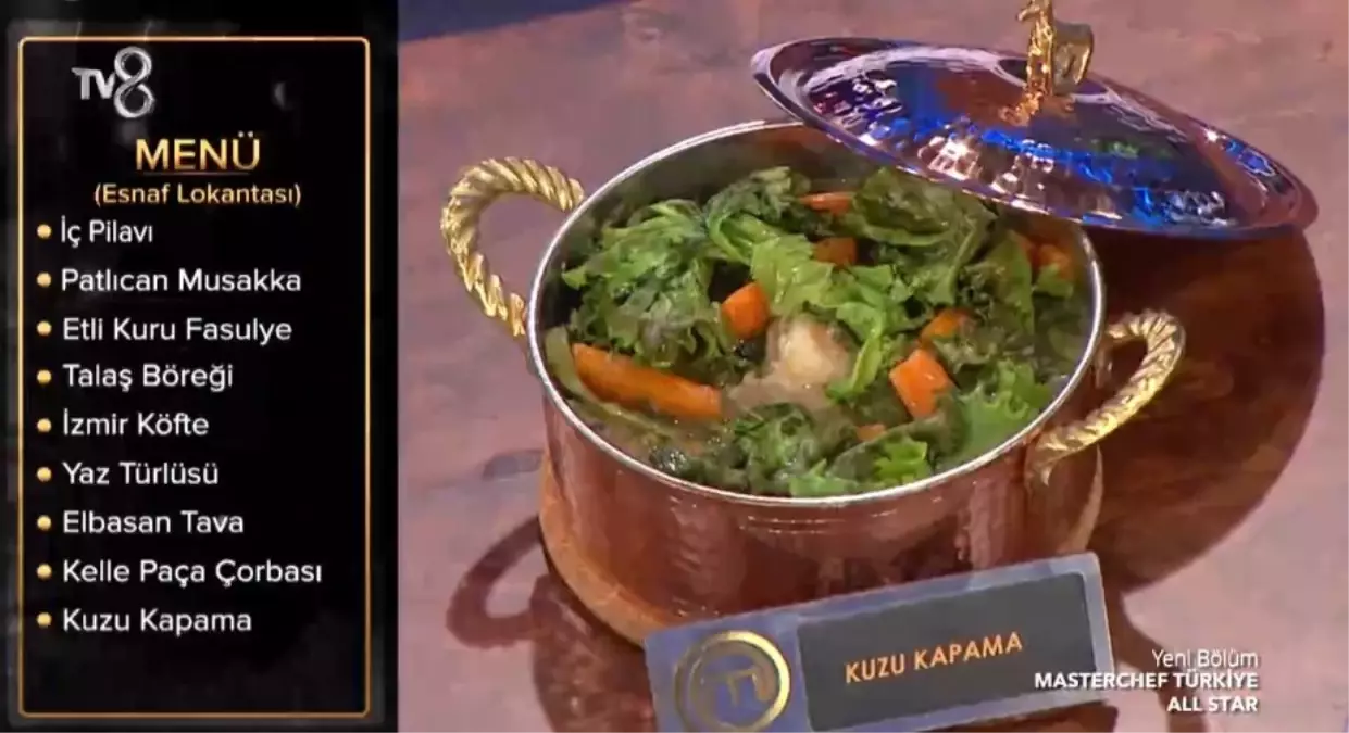 Masterchef günün menüsü nedir? (Esnaf Lokantası) 15 Ağustos 2023 Masterchef'te hangi yemekler çıktı, yarışmacılar neler yapacak? Günün menüsü ne?