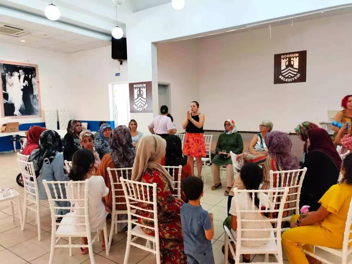 Bodrum Belediyesi'nden kadınlara şiddet farkındalığı atölyesi