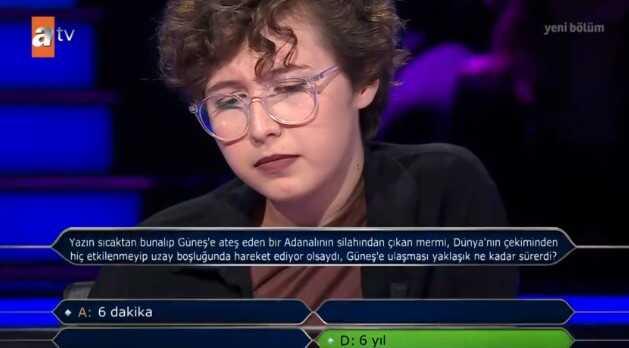Yazın sıcaktan bunalıp Güneş'e ateş eden bir Adanalının... Kim Milyoner Olmak İster 15 Ağustos Sorusu Cevabı Nedir? 50 Bin TL'lik soru ve cevabı ne?