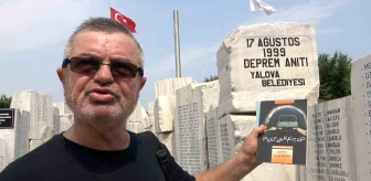 Marmara Depremi'ni yaşayan gazeteci 24 yıl önce kentte yaşanan acıları 17 Ağustos Deprem Anıtı'nda anlatıp, unutulmasın dedi